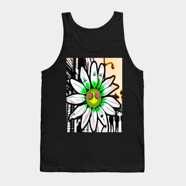 flowery Tank Top by Farbitroid